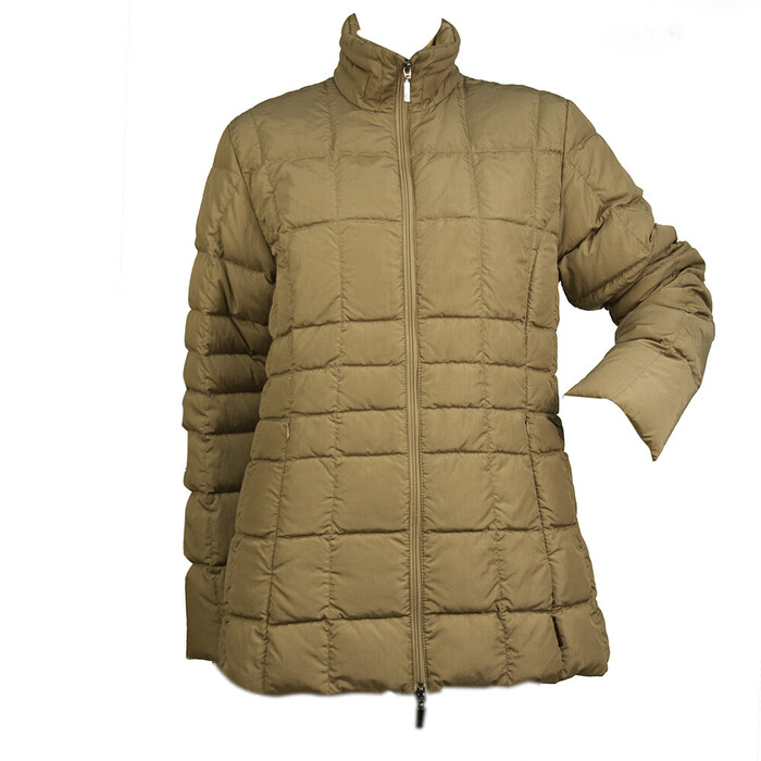 MONCLER Beige Quilted A - Line Down Filing Basic Winter Jacket size 1