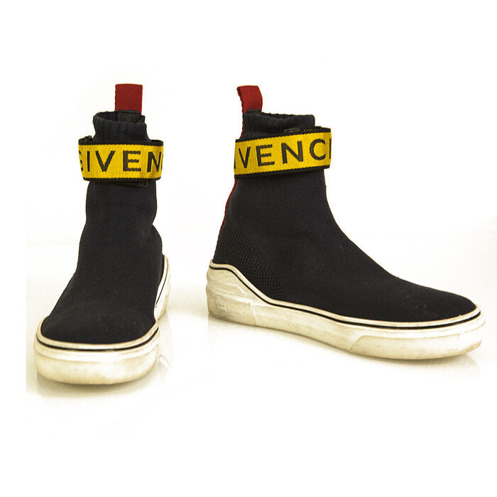 Givenchy Paris George V Sock Blue Yellow Signature Sneakers retailed at 650$