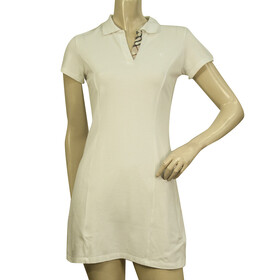 Burberry White Short Sleeve Polo Mini Length Dress size 12 yrs Girl or XXS Women