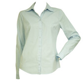 Michael Kors Light Blue Collared Button Down Front Shirt Top size S