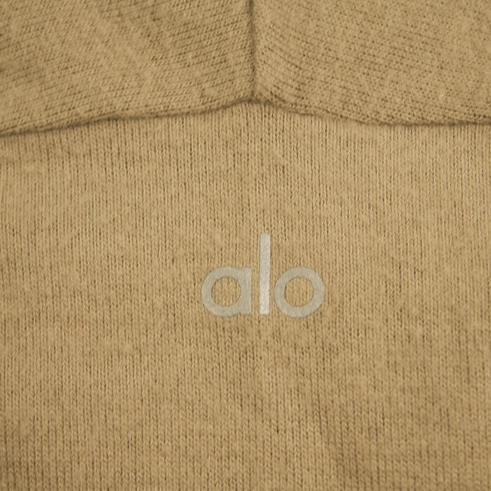 Alo Yoga Brown Beige Top Sweatshirt Sport Lounge Top size XS