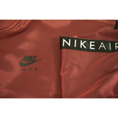 Nike Air Burgundy Red Zipper Front Cropped Lightweight Jacket Top size M