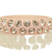 Blumarine Women's wide Pink Crystals Studded Strass Shiny bangle bracelet