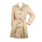 Burberry Girl's 14Y Pink Cotton Polyester Raincoat Mac Belted Trench Jacket Coat