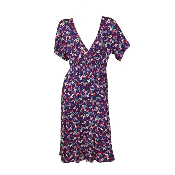 open lace back dress Etro // Printed 3/4 Sleeve Dress  VSP Consignment