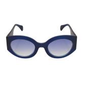 Kaleos Eyehunters Reed / 0002 Clear Blue Cateye Sunglasses