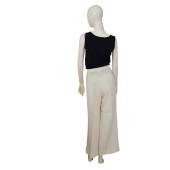 Marina Rinaldi White Wide Leg Dress Summer trousers pants size 25 ( XL )