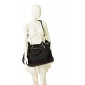 Christian Dior Oblique Jacquard & Black Patent Leather Tote Weekender Overnight