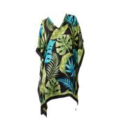 MC2 Saint Barth Multicolor Floral 100% Silk Tunic Blouse Top - One Size