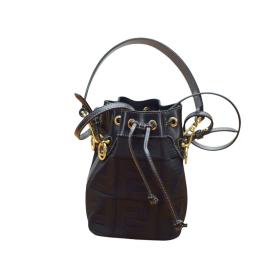 Fendi Mon Tresor Bucket Bag FF Zucca Black Mini bag Crossbody bucket