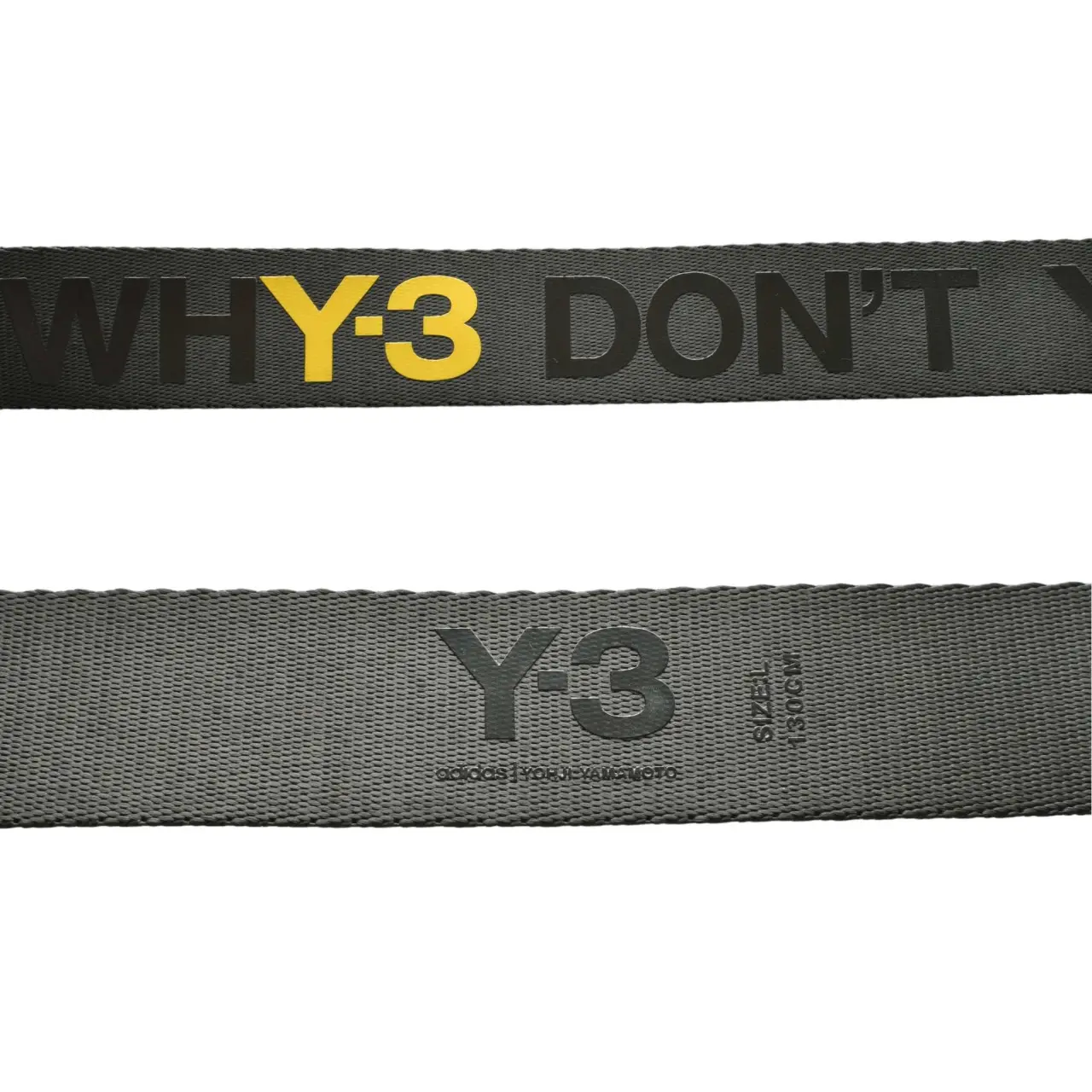 Y-3 Adidas Yohji Yamamoto Black Double D Ring Logo Unisex