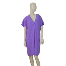 Raffaello Rossi Joyce Purple Knee Length V- Neckline Pull Over Dress size 46