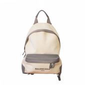 Balenciaga Natural cotton Canvas and Gray leather backpack Rucksack Unisex