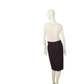 Express Black Knee length Belted Pencil Skirt size 8