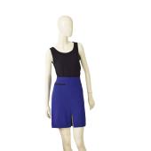 Trina Turk Blue Back Zipper Short Mini Length Pencil Skirt Size 6