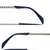 Alexander McQueen AMQ 4122 /S Blue Silver Chain Women's Sunglasses