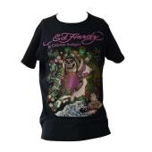 Ed Hardy by Christian Audigier Black Tattoo Art T-shirt Top Men size M