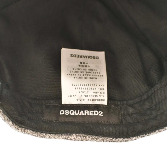 Dsquared2 D2 Icon Yellow Logo Gray Cotton Unisex Baseball Cap Hat OS