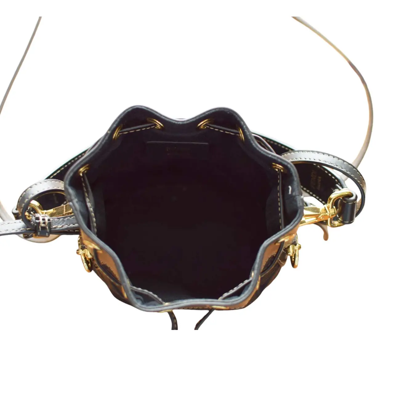 Fendi Mon Tresor Bucket Bag FF Zucca Black Mini bag Crossbody