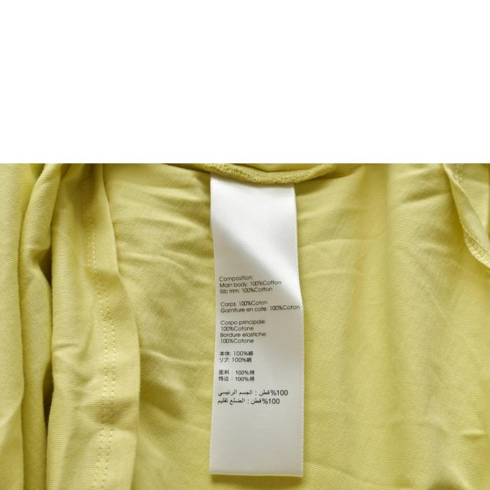 3.1 Phillip Lim Yellow Cotton Draped Side Sleeveless Tank Top size S