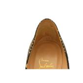 Christian Louboutin Simple Watersnake Patchwork Decollete Pumps Black/White 40.5