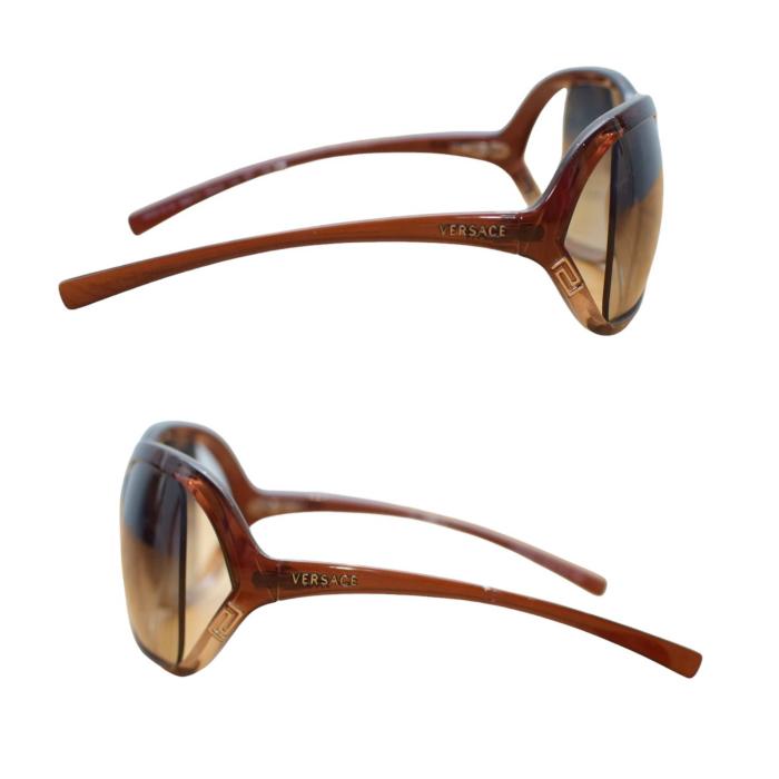 Versace Mod. 4114 Degrade Brown Oversize Meander Sunglasses