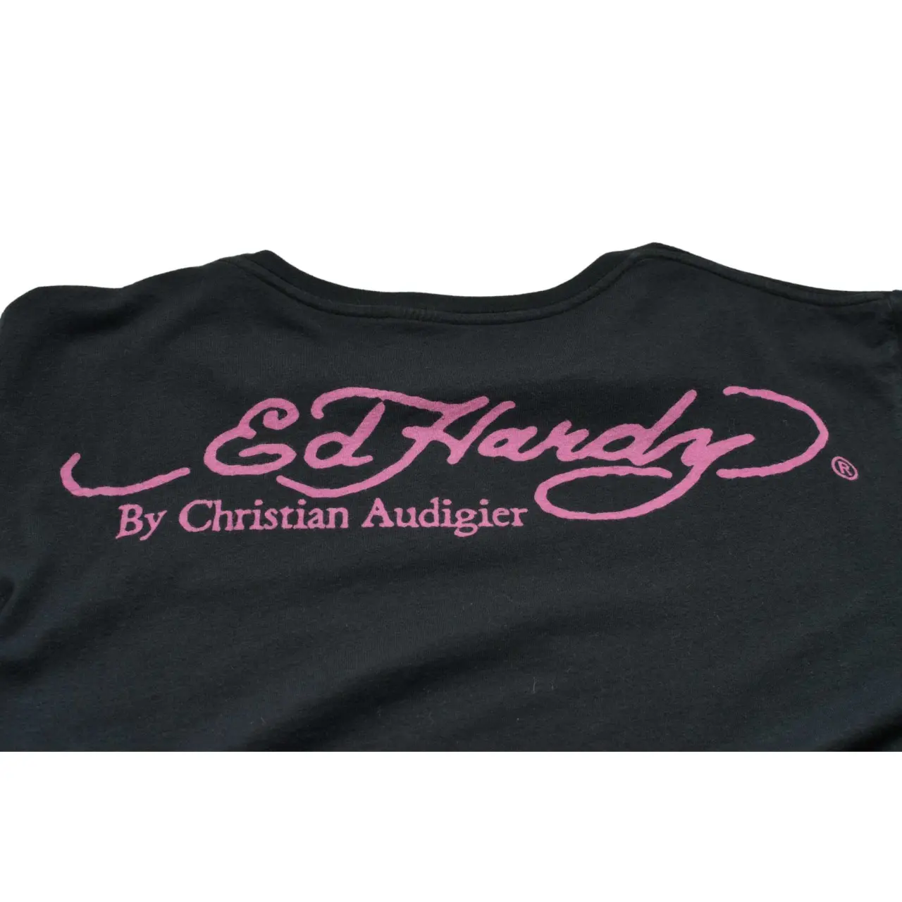 Ed Hardy by Christian Audigier Black Tattoo Art T-shirt Top Men
