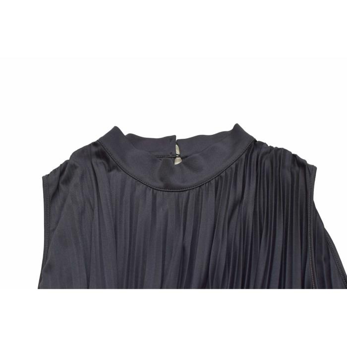 Pennyblack Penny Blue Pleated Sleeveless Blouse Top Size M