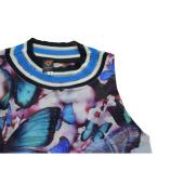 Jean Paul Gaultier Soleil Blue Butterflies Tank Summer Top size S