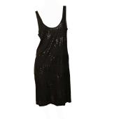 Stella McCartney Anthracite Gray Shiny Sleeveless Tank Mini Length dress size 42