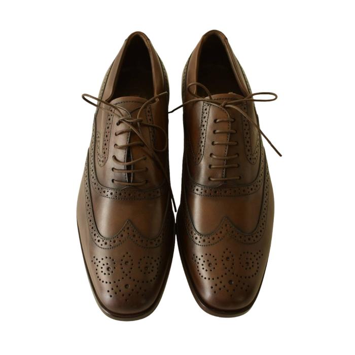 TOD's brown leather Brogues lace-up low top dress shoes size 8, EU 42 NWOTB