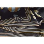 Fendi Blue Hot-Air Balloons Multicolor Square Silk Wrap Scarf Large Foulard