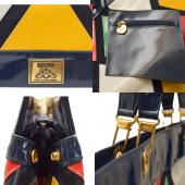 Moschino Multicolor  Harlequin Extra Large Shoulder bag Summer Beach Tote