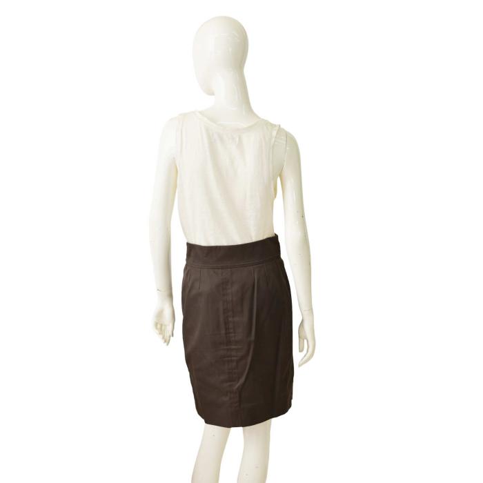 Yves Saint Laurent Vintage Brown Jacket Knee Pencil Skirt Set Suit Size Fr 40