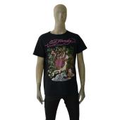 Ed Hardy by Christian Audigier Black Tattoo Art T-shirt Top Men size M