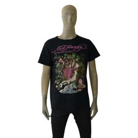 Ed Hardy by Christian Audigier Black Tattoo Art T-shirt Top Men size M