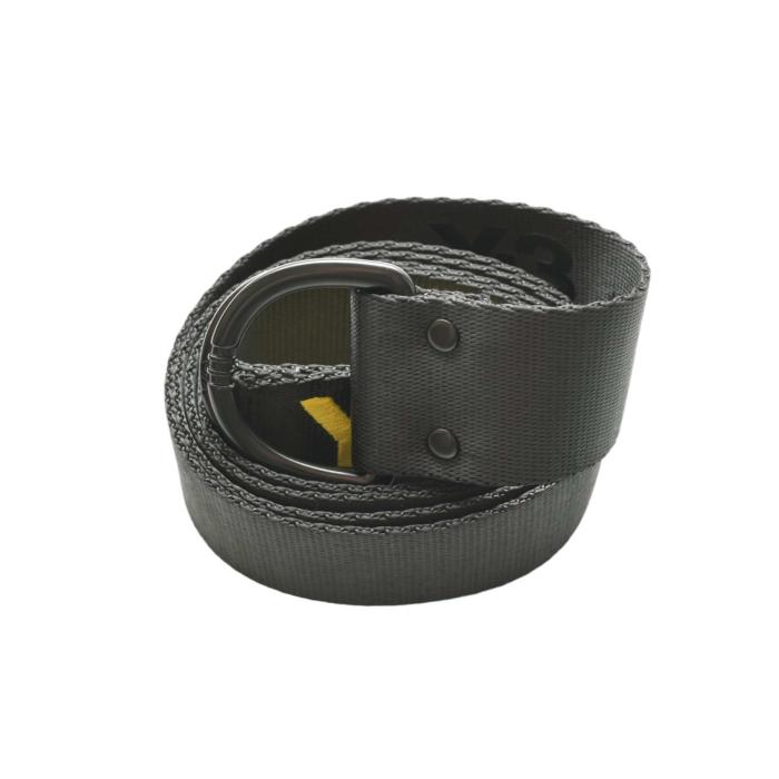 Y-3 Adidas Yohji Yamamoto Black Double D Ring Logo Unisex Belt Size L