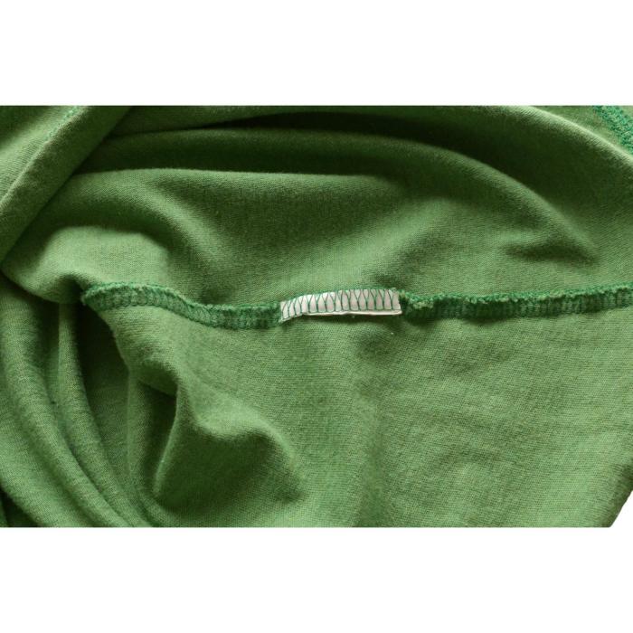 DSquared2 D2 Green Woman's Long Sleeve T-shirt Buttons Top Size M