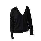 Raey Black Long Sleeves v Neckline Merino wool Sweater Blouse Top size S