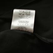 Gucci Black Cotton Tank Top Sleeveless with tie waist Blouse size 40