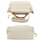 Callista Crafts white leather Top Handle braided Flap Top handbag Shoulder Bag