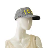 Dsquared2 D2 Icon Yellow Logo Gray Cotton Unisex Baseball Cap Hat OS