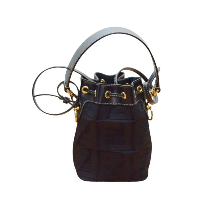 Fendi Mon Tresor Bucket Bag FF Zucca Black Mini bag Crossbody bucket