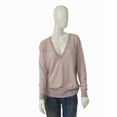 Raey Dusty Pink Long Sleeves v Neckline Merino wool Sweater Blouse Top size S