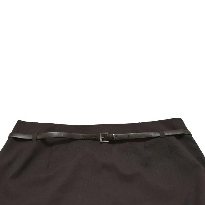 Express Black Knee length Belted Pencil Skirt size 8