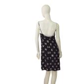 Chanel 97P Spring 1997 Runway Logo Dress Coco-print sleeveless slip dress