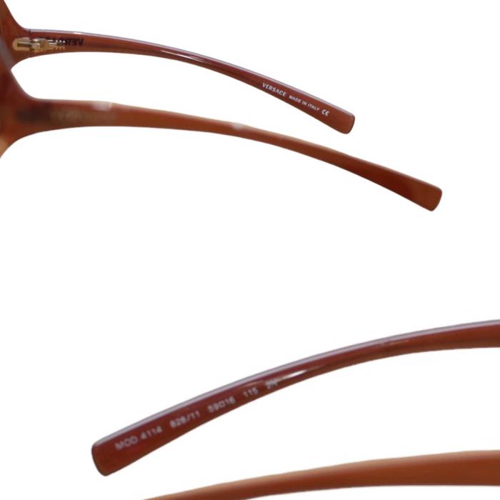 Versace Mod. 4114 Degrade Brown Oversize Meander Sunglasses