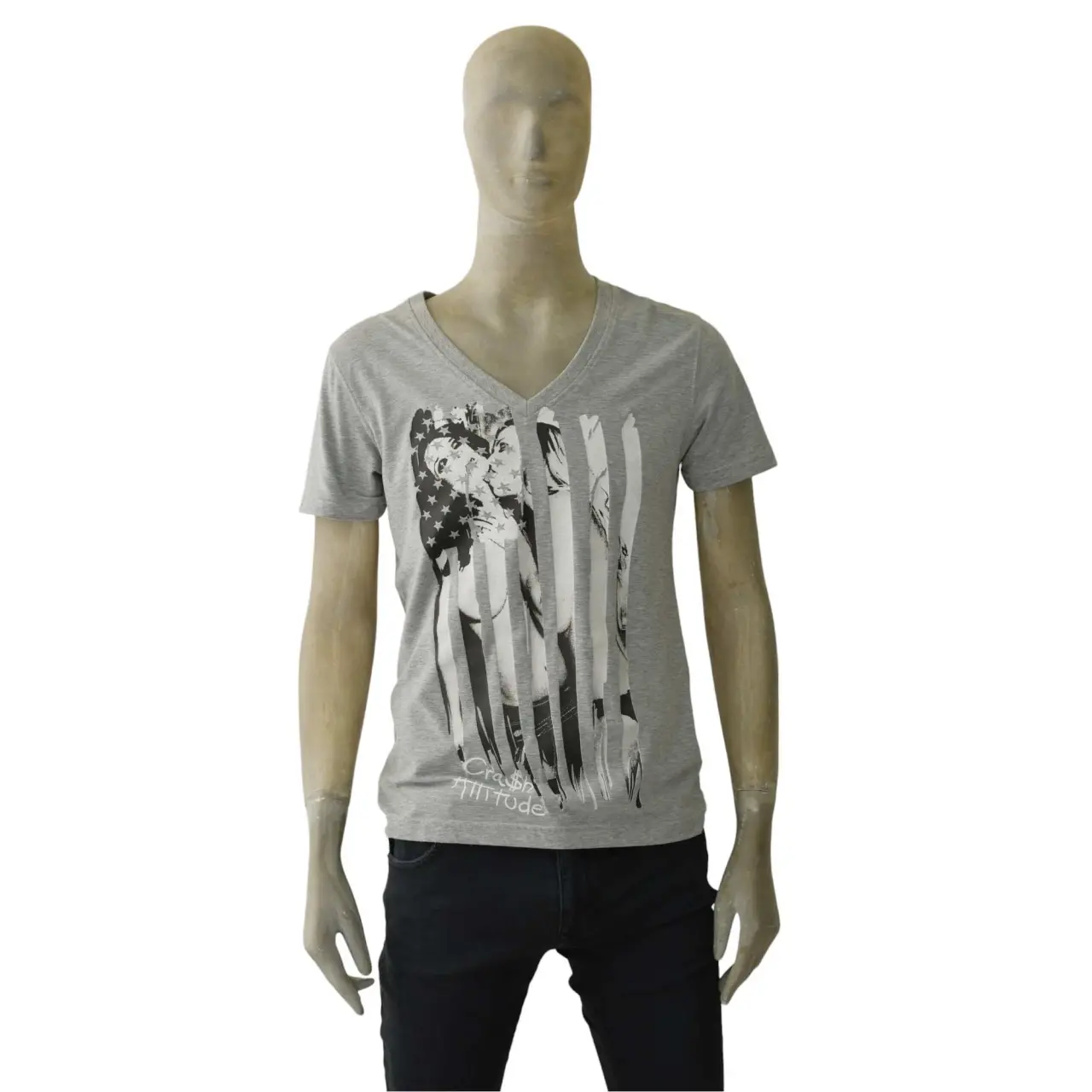 Grey Cotton Philipp Plein Top