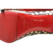 Christian Louboutin Simple Watersnake Patchwork Decollete Pumps Black/White 40.5