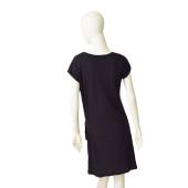 Velvet by Graham & Spencer Black Cotton  Tie Knot Mini Dress size M